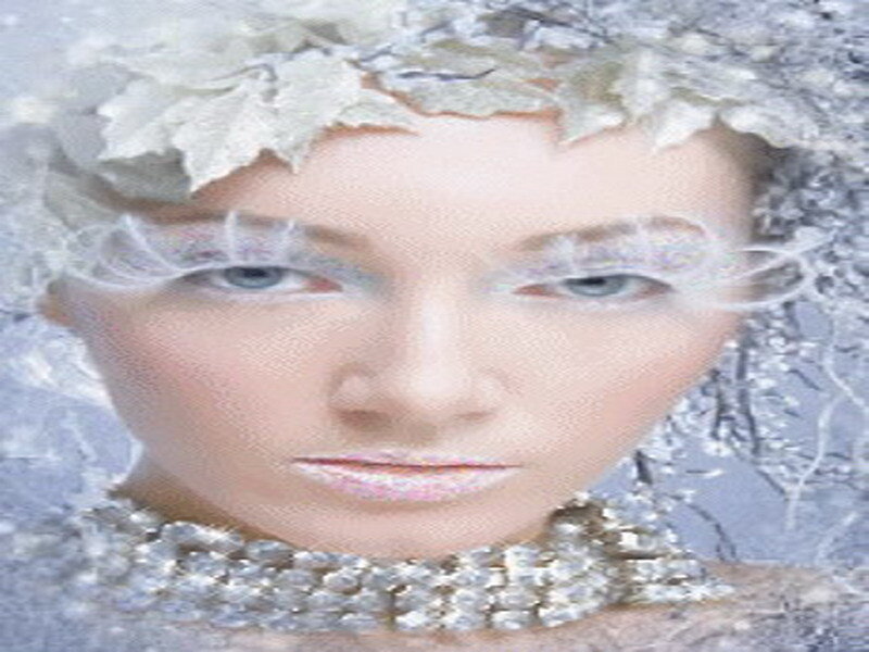 woman with icy crown