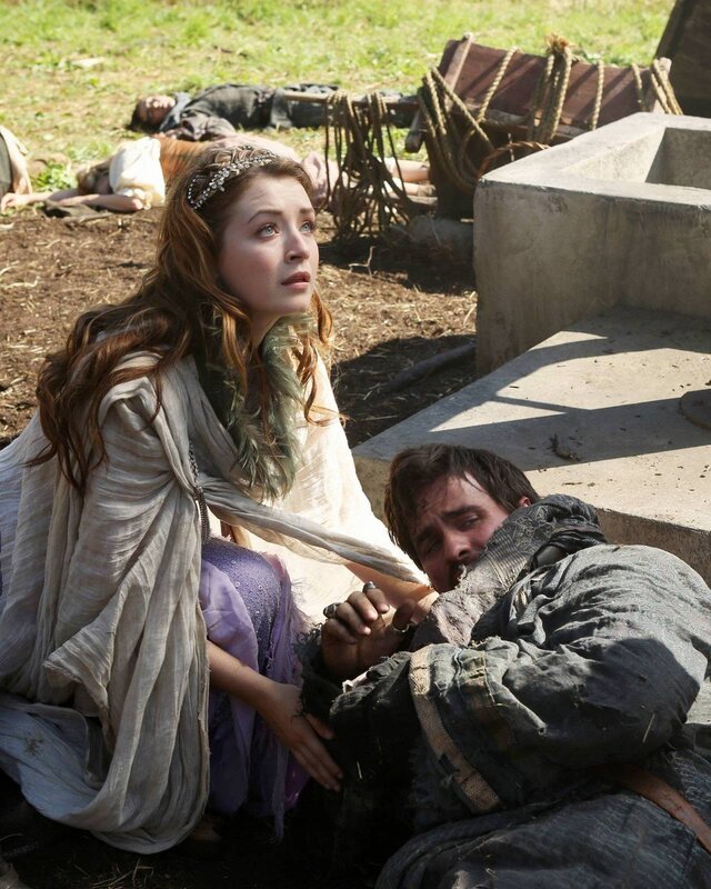 Woman with injured man