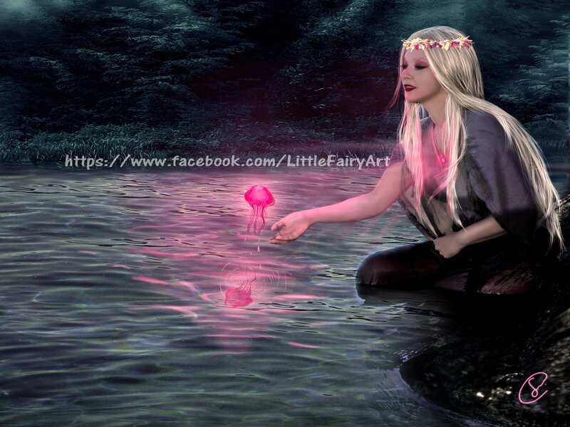 Woman with Jellyfish