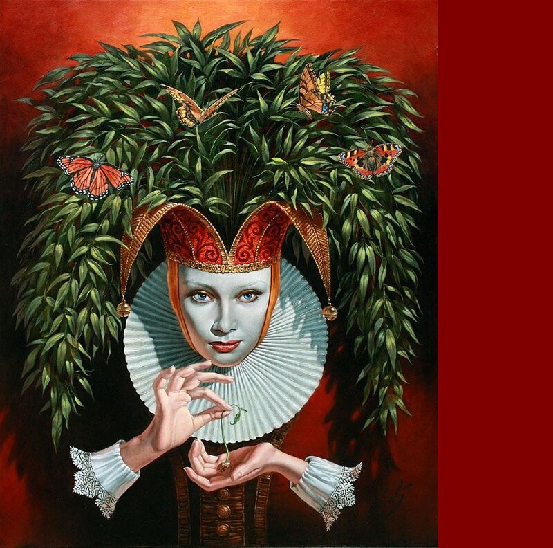 Woman with Jester Hat