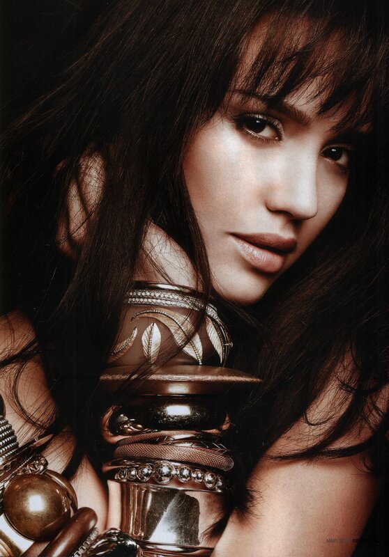 woman with jewelry and dark hair