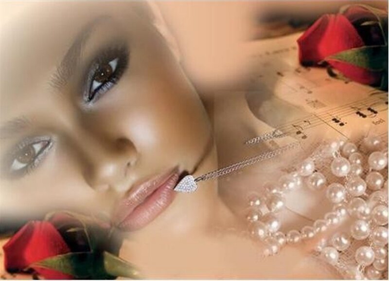 Woman with Jewelry — Beige
