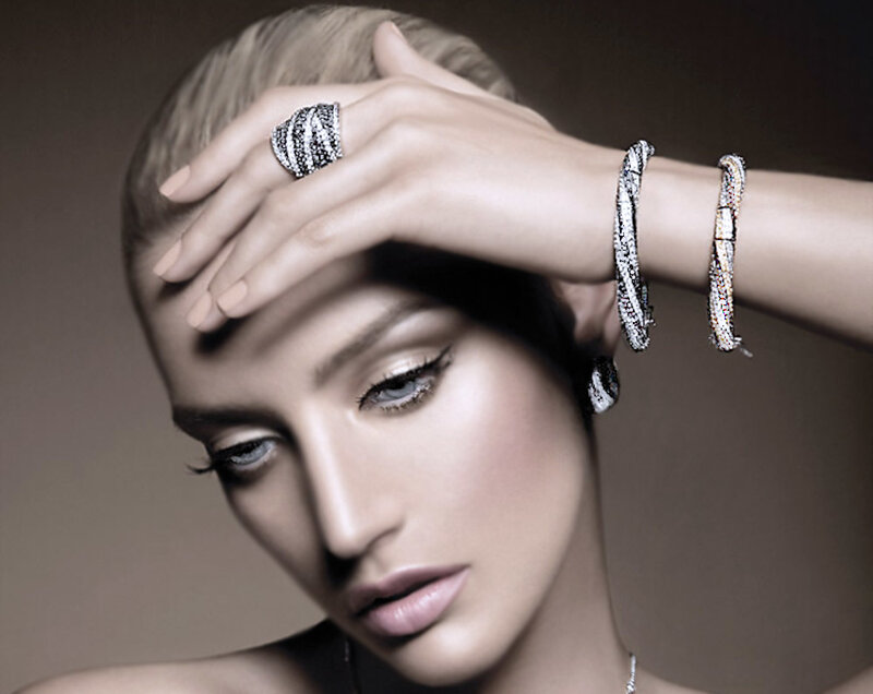 Woman with Jewelry — Brown