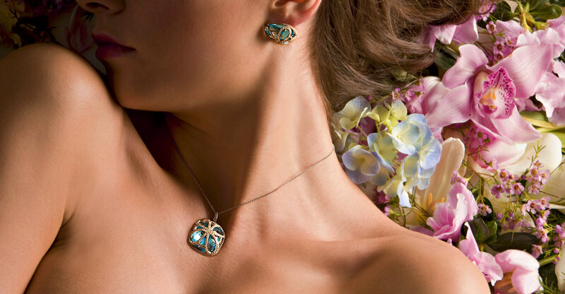 Woman with Jewelry — Pink