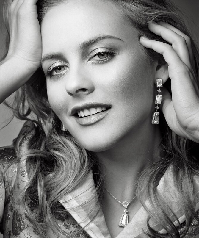 woman with jewelry portrait