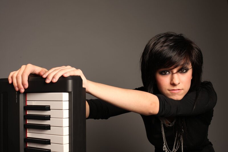 Woman with Keyboard