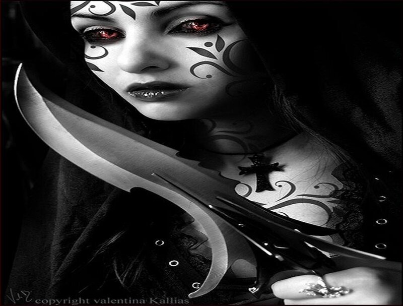 Woman with Knife