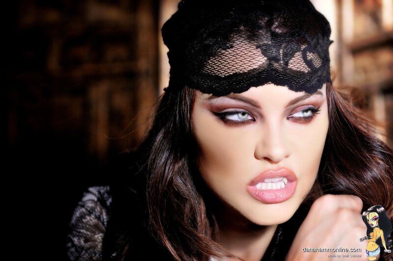 woman with lace headband