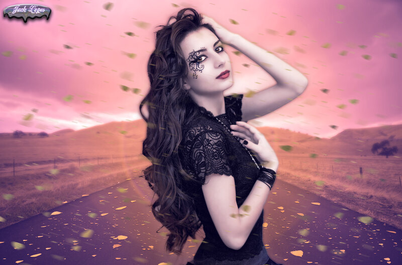 Woman with Lace Makeup