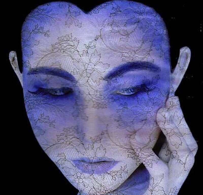 Woman with Lace Overlay