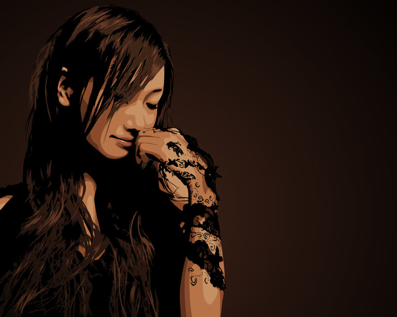 woman with lace tattoo