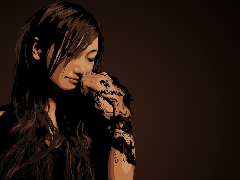 woman with lace tattoo