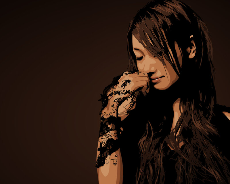 woman with lace tattoo