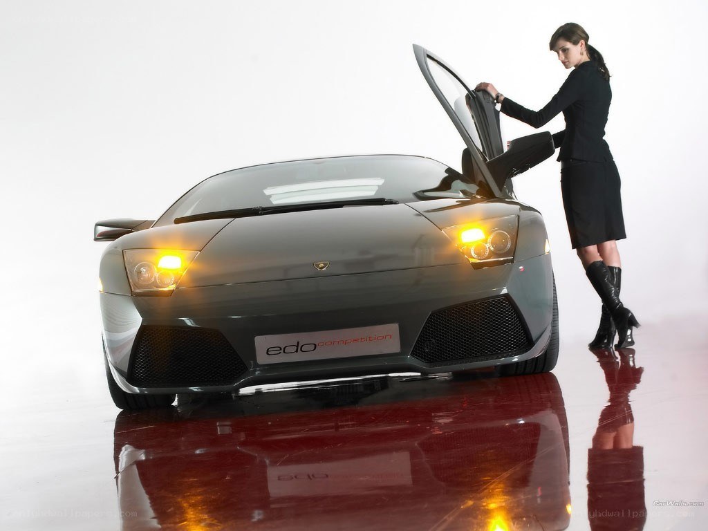 Woman with Lamborghini Edo Competition