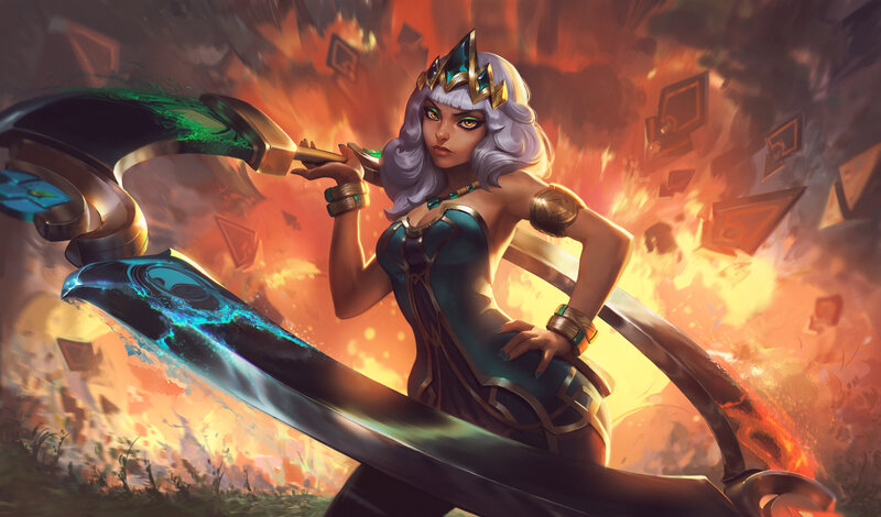 Woman with Large Scythe