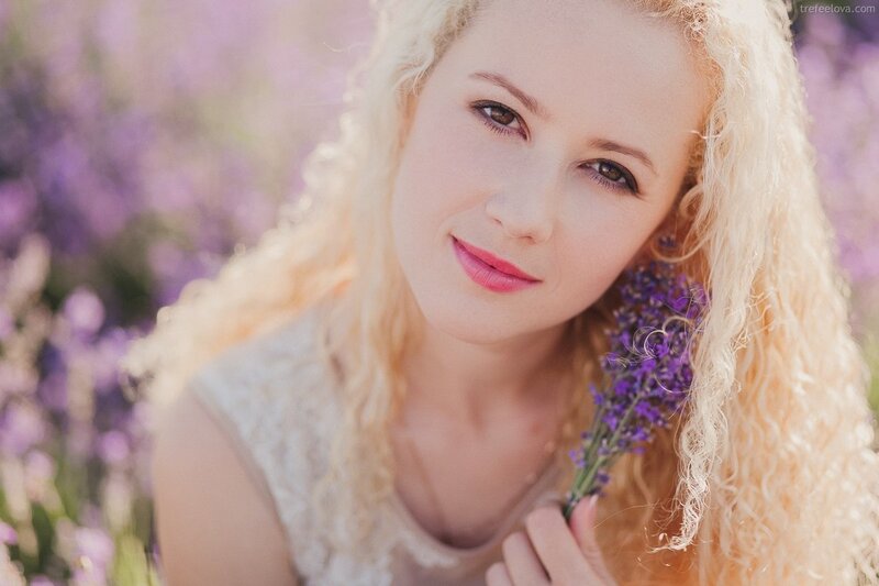 Woman with Lavender