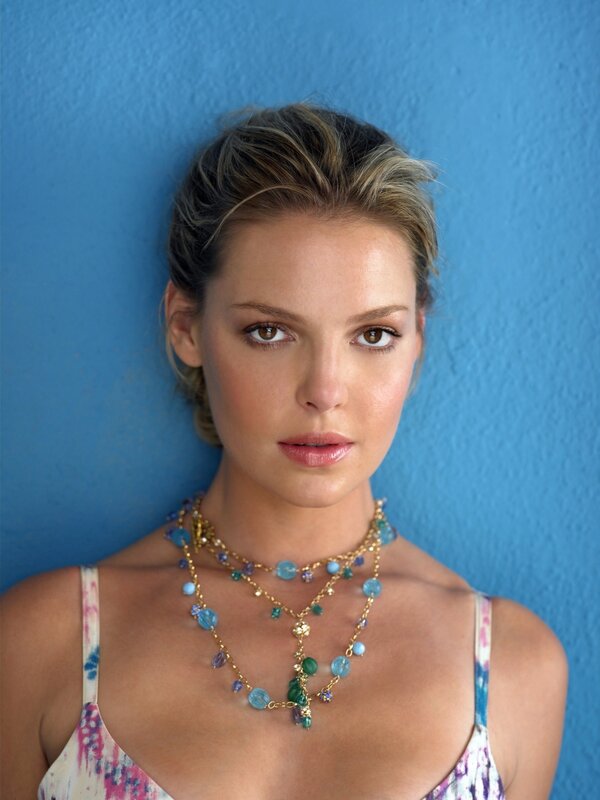 woman with layered necklace