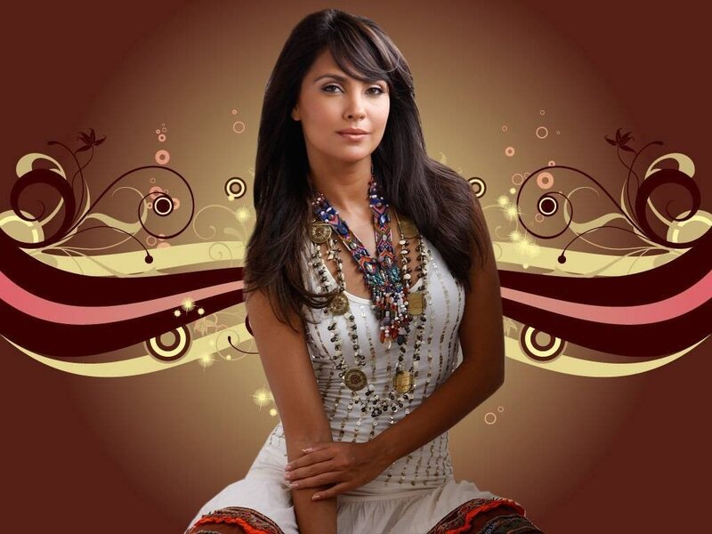 woman with layered necklaces