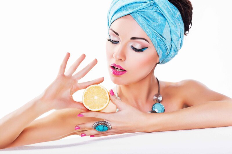 Woman with Lemon