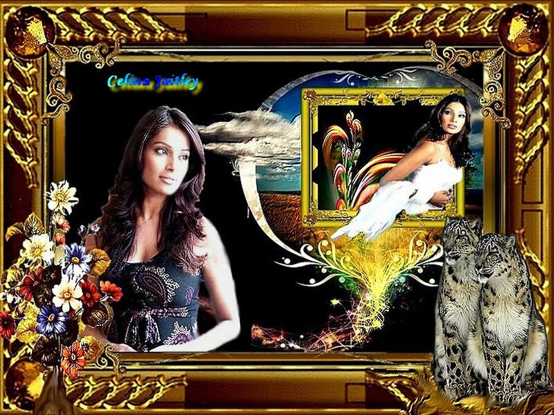 Woman with Leopards — Gold