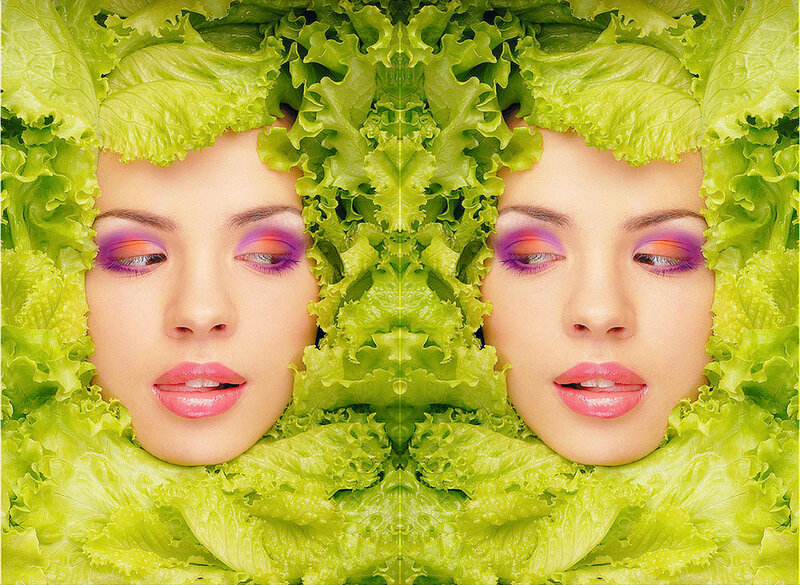 Woman with Lettuce
