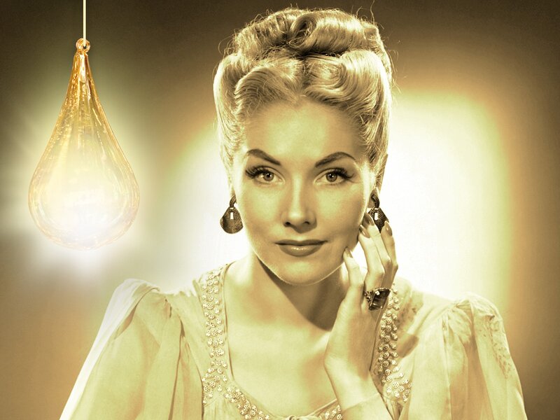 Woman with Light Bulb