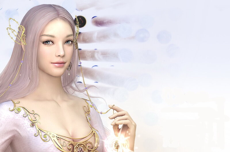 Woman with Light Purple Hair