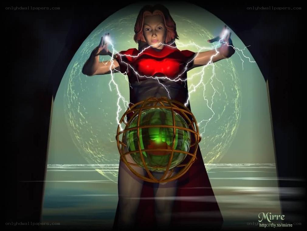 woman with lightning powers