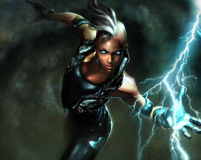 Woman with Lightning Powers — Black