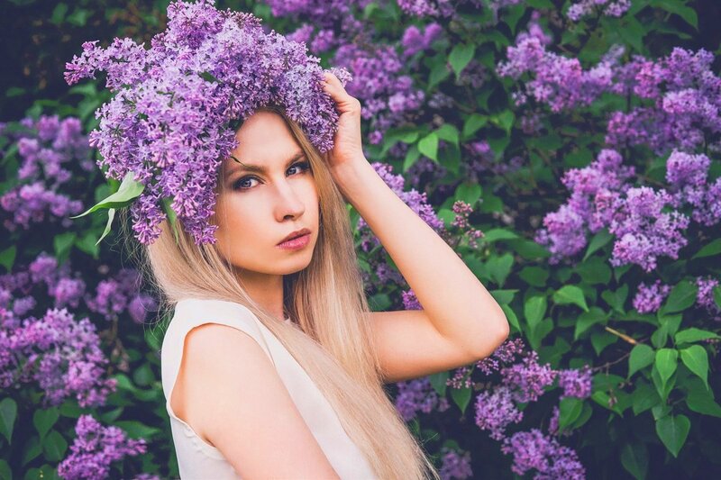 Woman with Lilac Crown