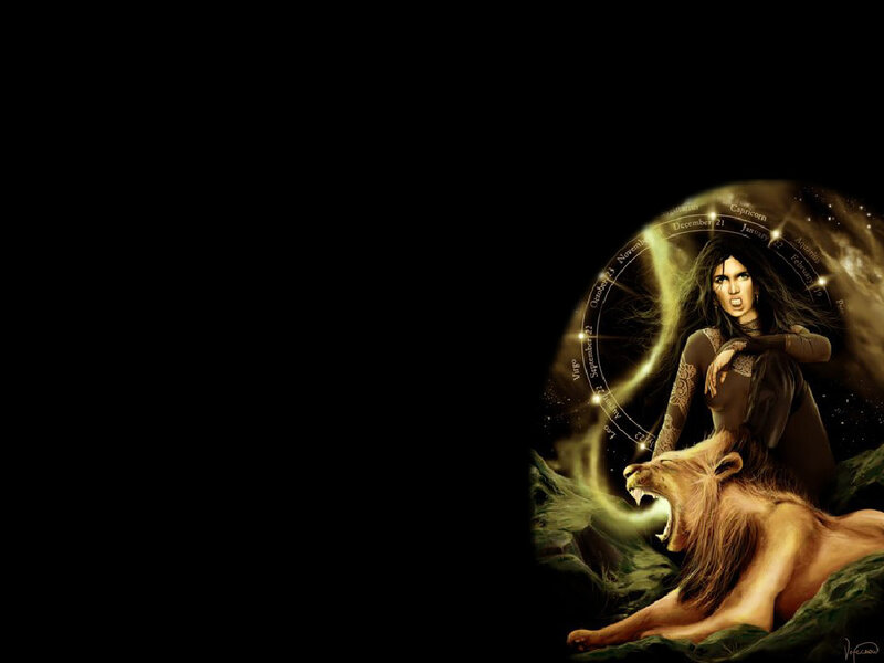 Woman with Lion