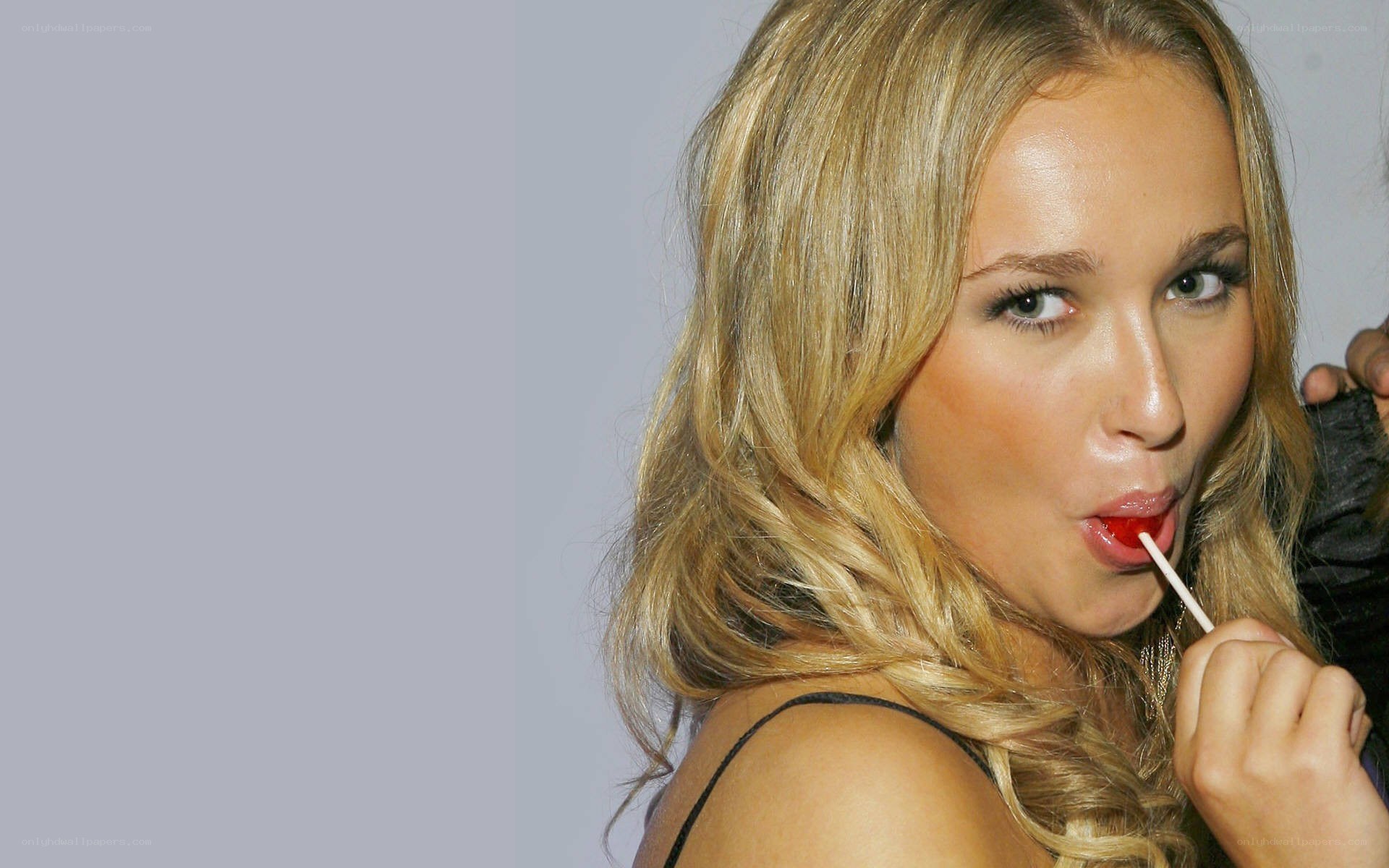 woman with lollipop