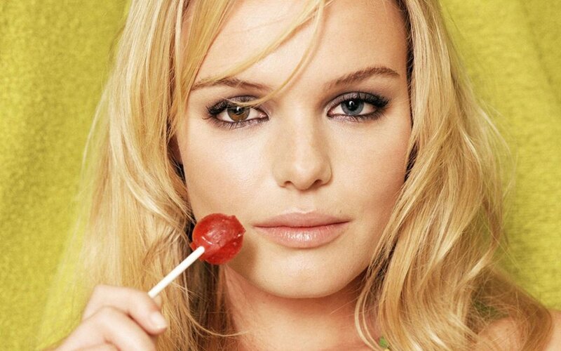woman with lollipop
