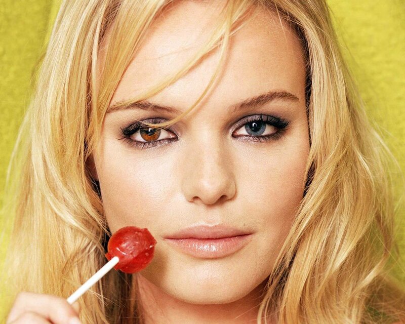 Woman with Lollipop — Yellow