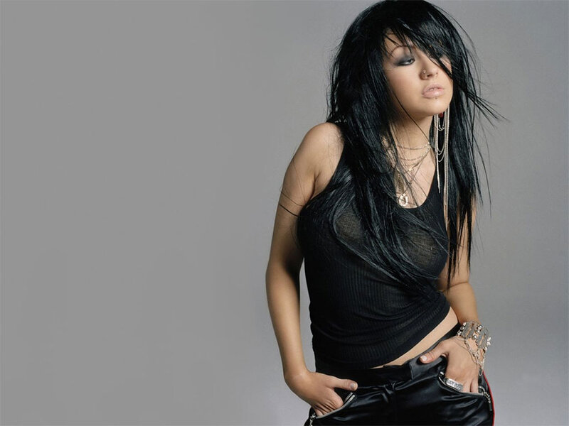 Woman with Long Black Hair — Confident, Photograph, Black Top