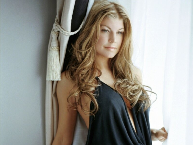 Woman with Long Blonde Hair — Black, Calm