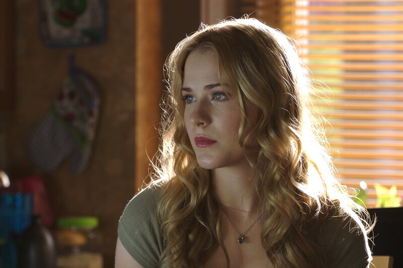 Woman with Long Blonde Hair — Brown, Contemplative