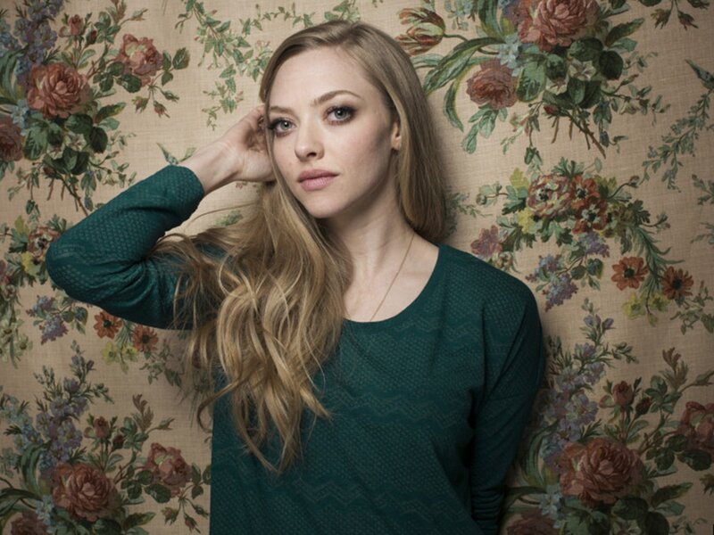 Woman with Long Blonde Hair — Green, Calm