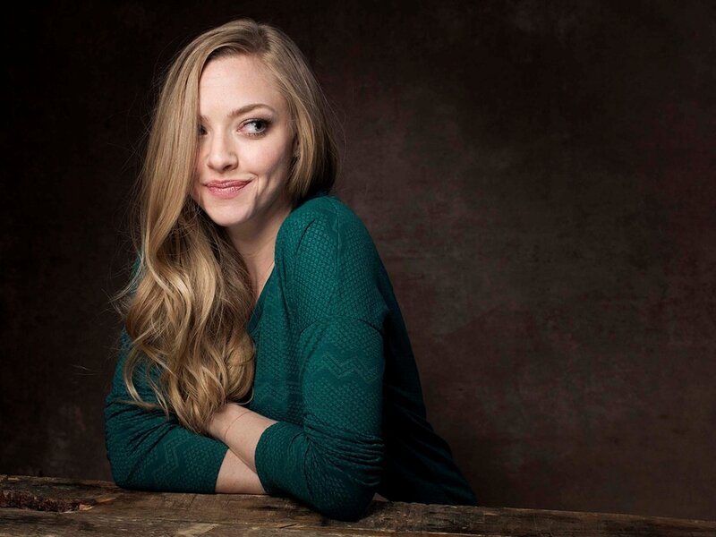 Woman with Long Blonde Hair — Green, Neutral