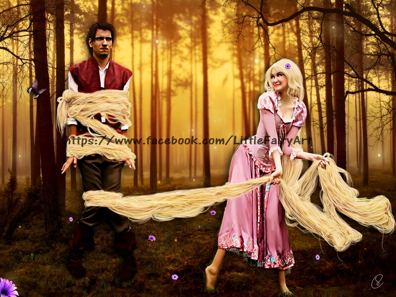 Woman with Long Blonde Hair — Yellow, Magical