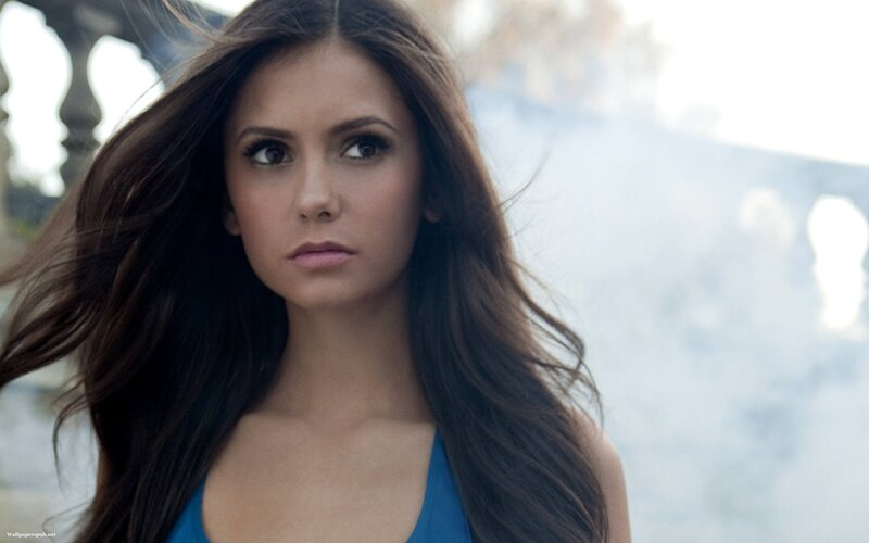 woman with long brown hair