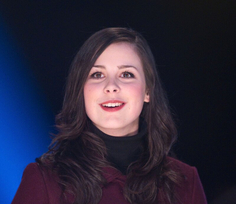 woman with long brown hair