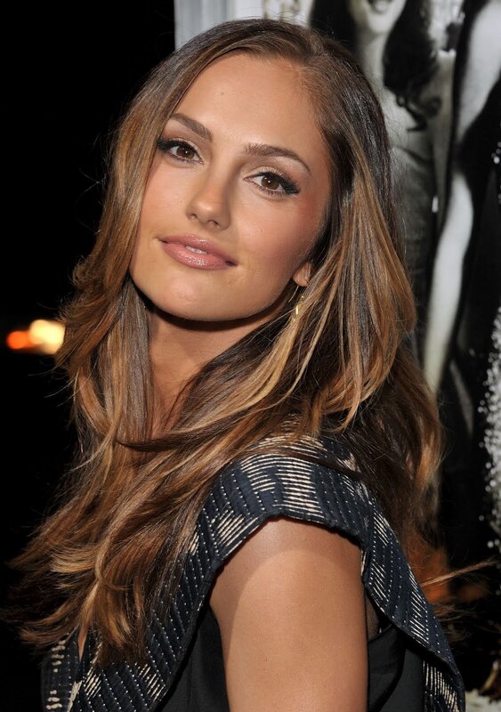 woman with long brown hair