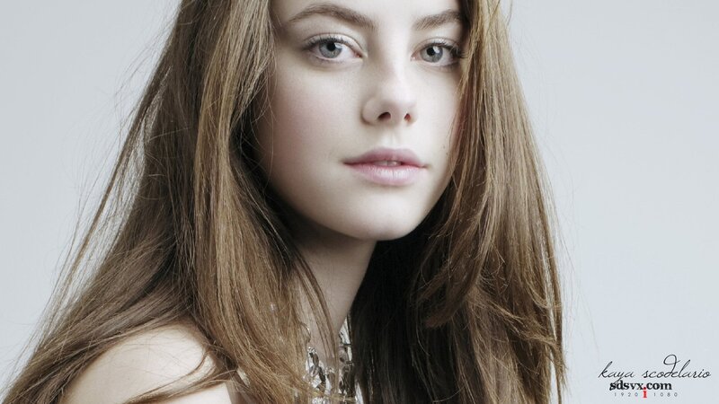 woman with long brown hair
