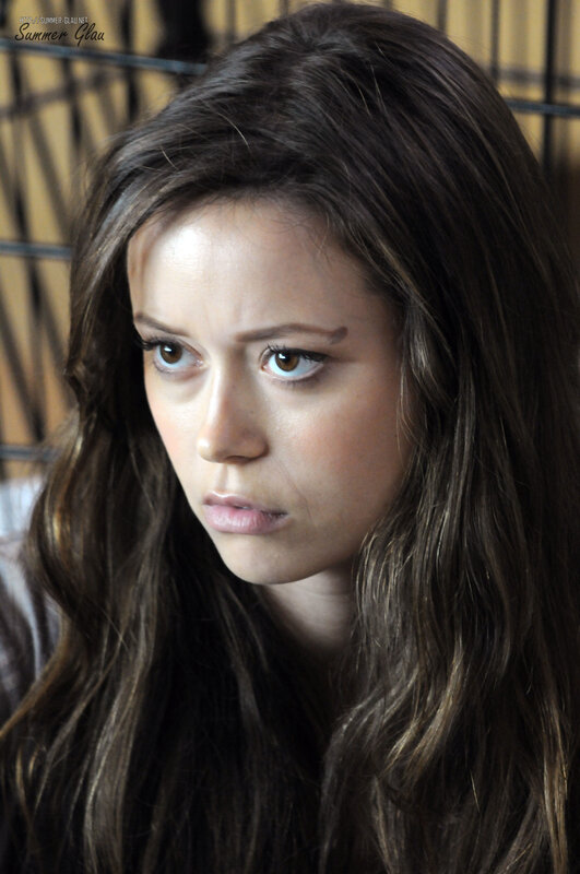 woman with long brown hair