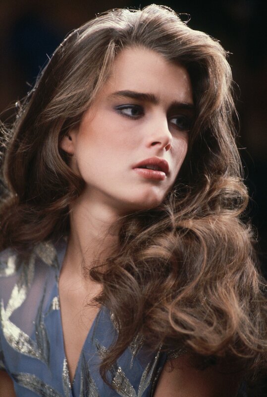 woman with long brown hair