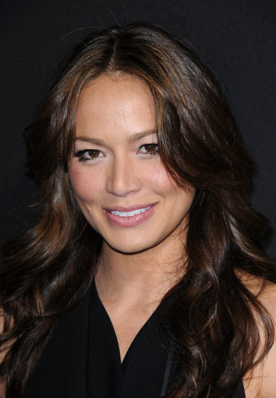 woman with long brown hair