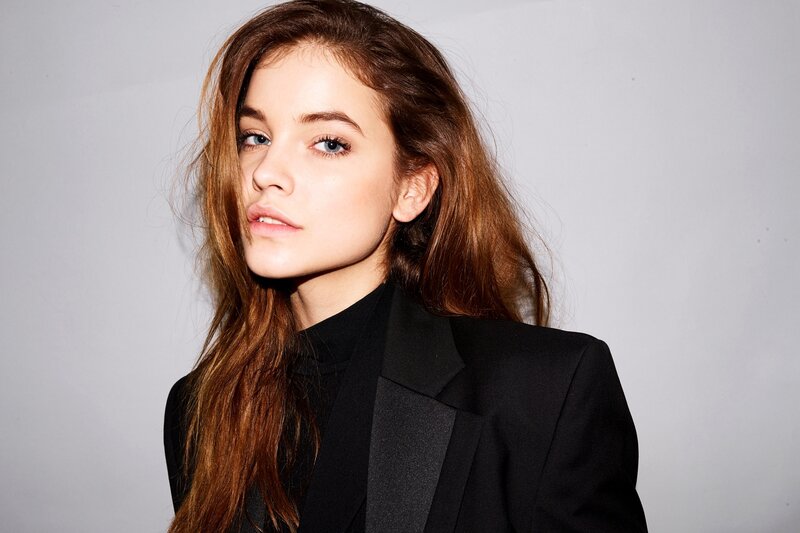 Woman with Long Brown Hair — Black, Neutral, Photograph, Black Blazer