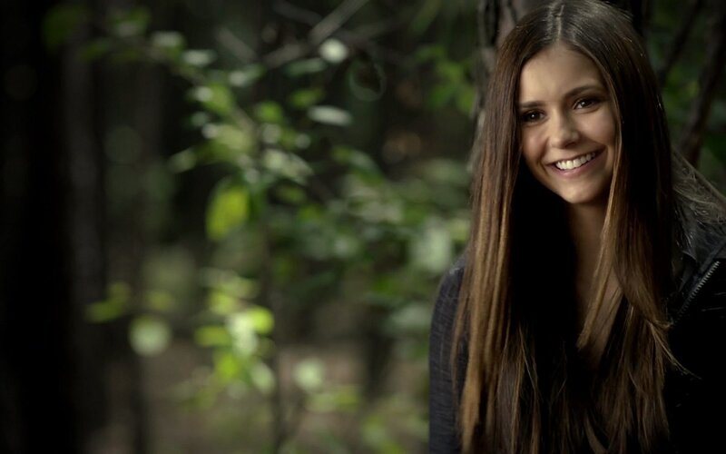 Woman with Long Brown Hair — Calm, Photograph, Forest