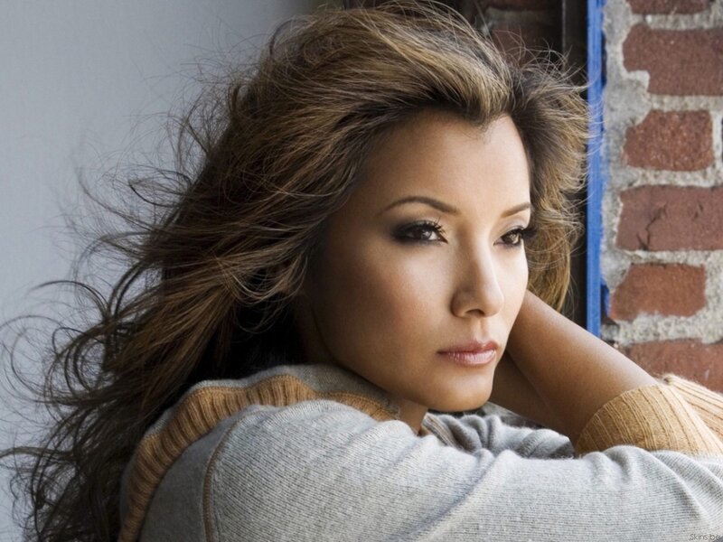 Woman with Long Brown Hair — Contemplative